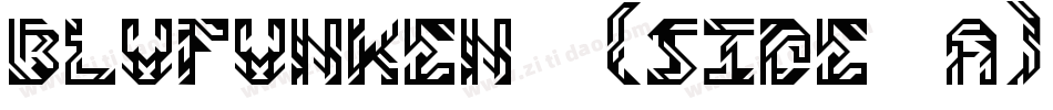 Blufunken (side A)字体转换